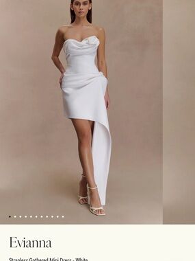 Meshki Evianna White Mini Dress